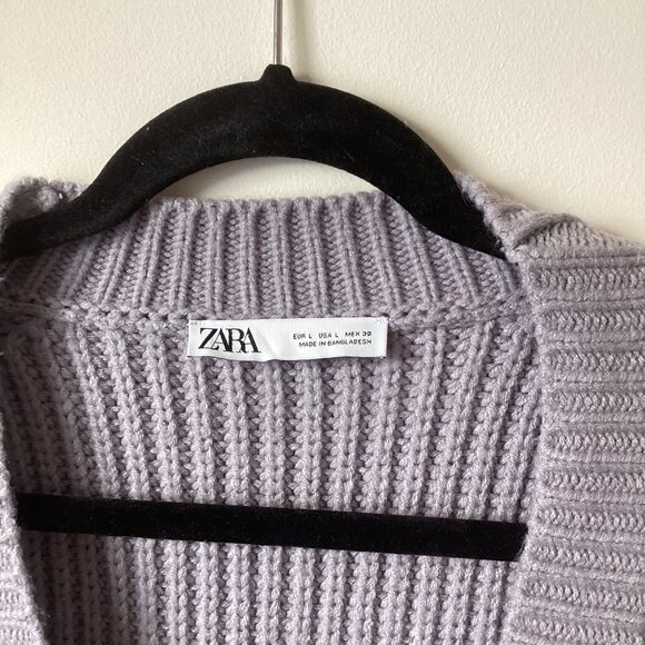 Zara long cardigan fisherman's knit - Picture 2 of 4